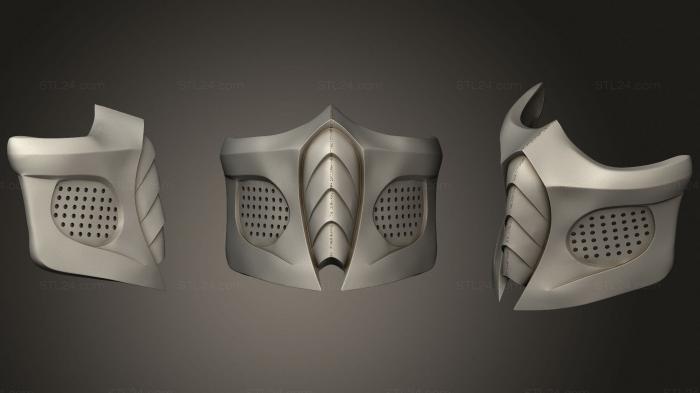 Маски (Дымовая маска, MS_0515) 3D модель для ЧПУ станка